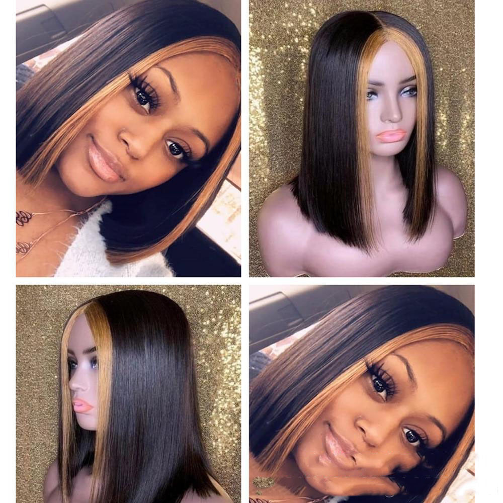 Highlight Ombre Transparent Lace Wig Human Hair Highlight Ombre Transparent Lace Wig Human Hair
